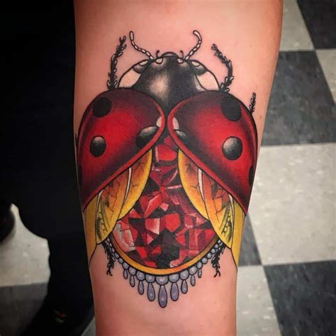 Ladybird Tattoo Designs and Meaning Explained