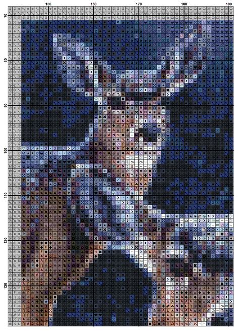 Large Cross Stitch Chart Counted Cross Stitch Pattern Etsy