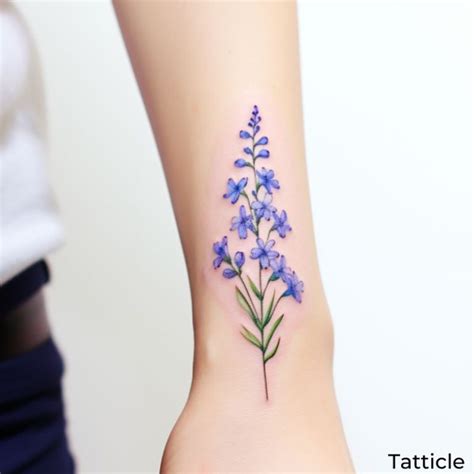 Larkspur Tattoo Meaning And Symbolism Tatticle