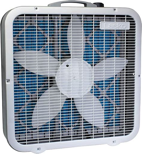 Lasko 20 In 3 Speed White Box Fan With Save Smart Technology For Energy Efficiency B20201 The