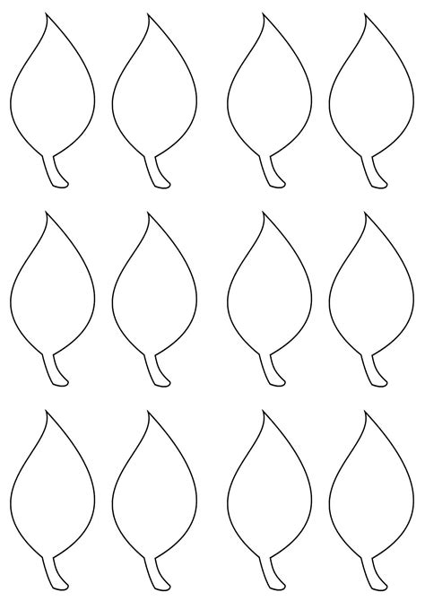 Leaf Cutouts Printable Templates for Kids and Crafters