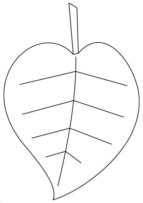 Leaf Template With Lines