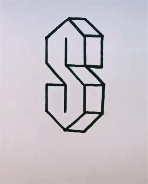 Learn How To Turn 6 Lines Into The Coolest Letter S Easy Step By Step Drawing Tutorial For