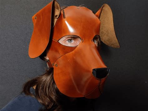 Leather Dog Mask Pattern Diy Tutorial Diy Leather Mask Pdf