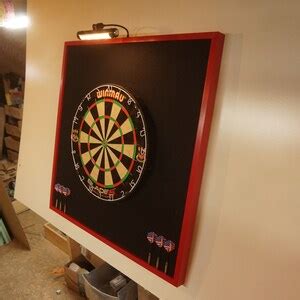 Led Lighted Dart Board Backboard Winmau Blade 5 Staple Free Etsy