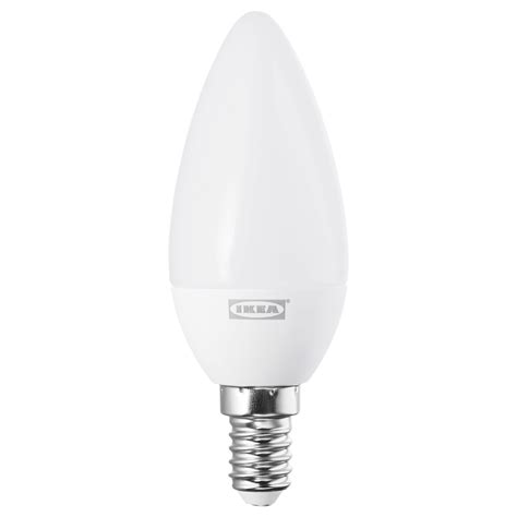 Ledare Led Bulb E14 400 Lumen Warm Dimming Chandelier Opal White Ikea