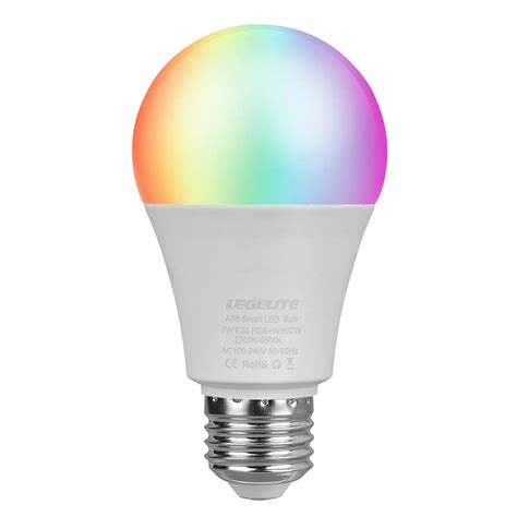 Legelite Led Smart Light Bulb E26 7W Wifi Light Bulbs 2700K To 6500K