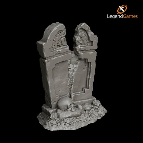 Legendgames Broken Tombstones 3D Model 3D Printable Cgtrader