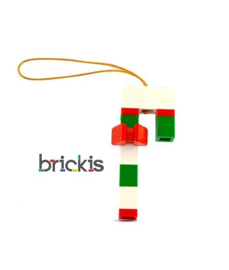 Lego Christmas Ball Ornament Candy Cane