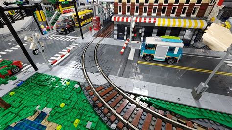 Lego Curved Train Track Mils Road Plate Railroad Crossing Youtube