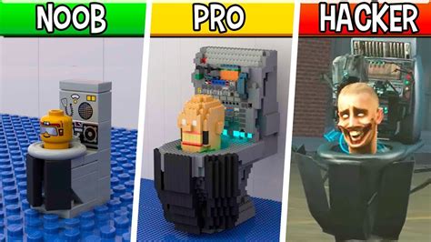 Lego Glitch Skibidi Toilet Noob Pro Hacker Skibidi Toilet Youtube