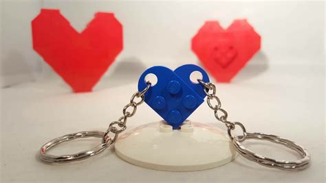 Lego Heart Keyring Love Family Friendship Best Friend Etsy