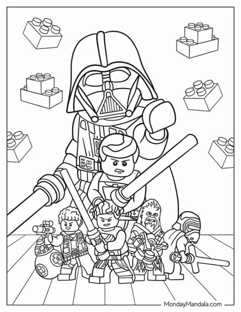 Lego Star Wars Coloring Pages For Kids