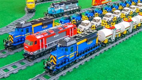 Lego Train Enlarging Wonderful Lego Trains In Motion Youtube