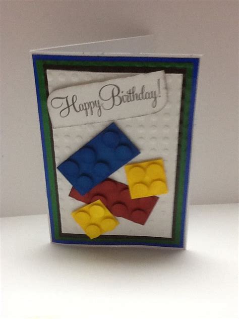 Legos Birthday Card Cute For A Little Boy Cool Birthday Cards Lego