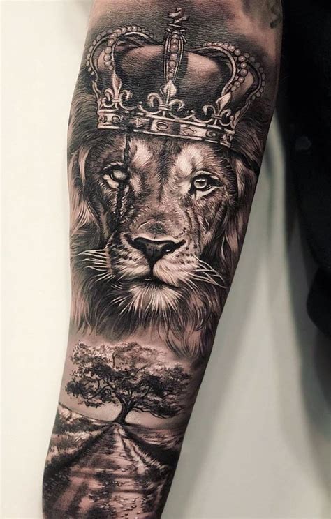 Leo Lion Tattoos For Men Arm