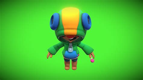 Leon T Pose Brawl Stars Download Free 3D Model By Shertiku A7c50e8