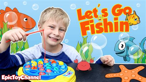 Let S Go Fishing Game Surprise Toys Opening Family Activity Fun