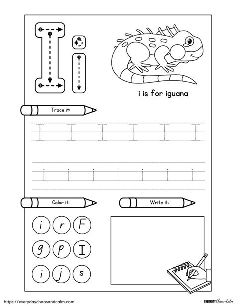 Letter I Worksheets Pdf