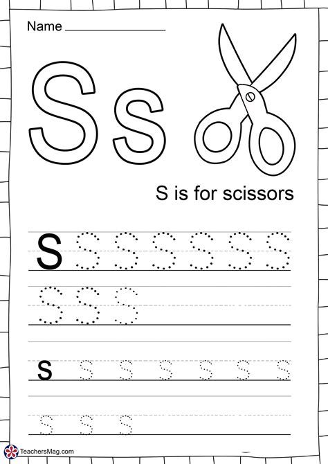 Letter S Free Printable