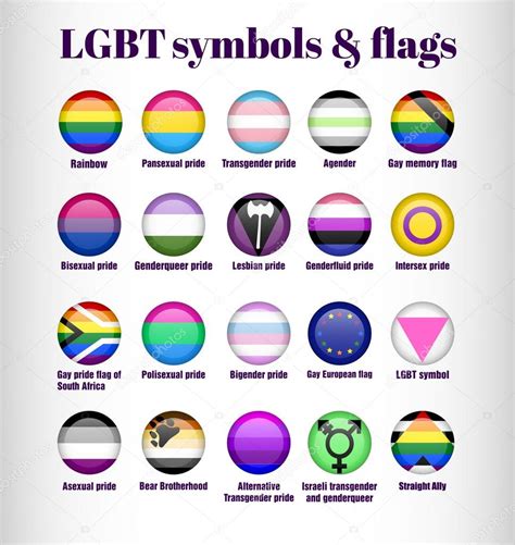 Lgbt Gay Pride Flags And Symbols In Circle Icons Stock Vector Kalinaekaterina123 Gmail Com