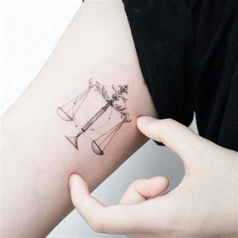 Libra Astrological Sign Tattoo Balancing Your Style Check Out These