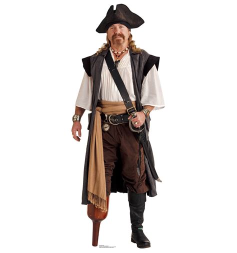 Life Size Pirate Peg Leg Cardboard Cutout