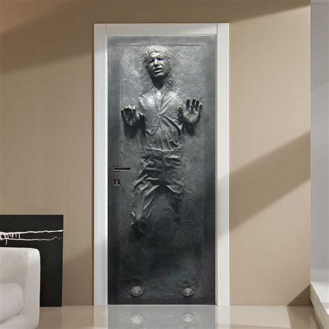 Lifesize Star Wars Han Solo Frozen In Carbonite Wall Door Decal The