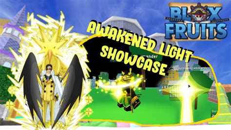 Light Fruit Show Case Of New Abilities In Blox Fruit Youtube