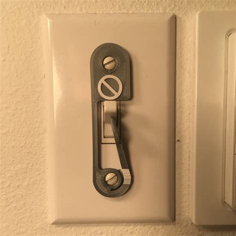 Light Switch Lock By Galactic Download Free Stl Model Printables Com