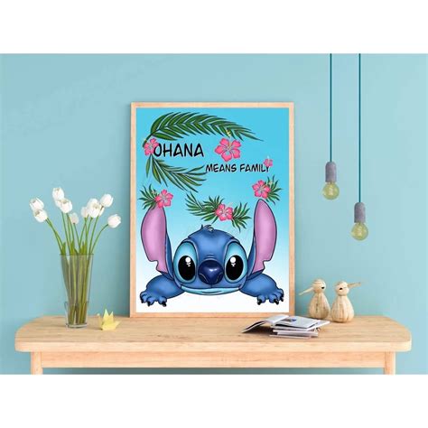 Lilo And Stitch Stitch Print Stitch Poster Bedroom Stitch Etsy In