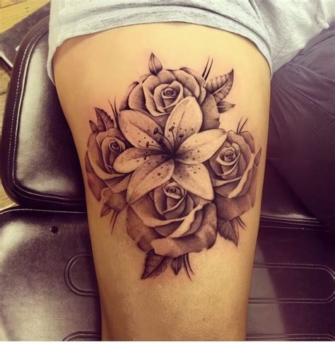 Lily and Rose Tattoo Designs for Beautiful Expression