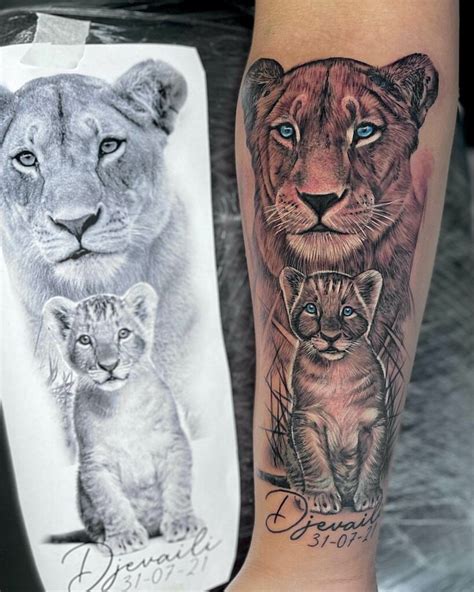 Lion and Lioness Tattoo Designs: Wild Beauty on Skin