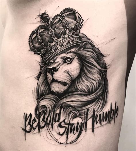 Lion Crown Tattoo Best Tattoo Ideas Gallery