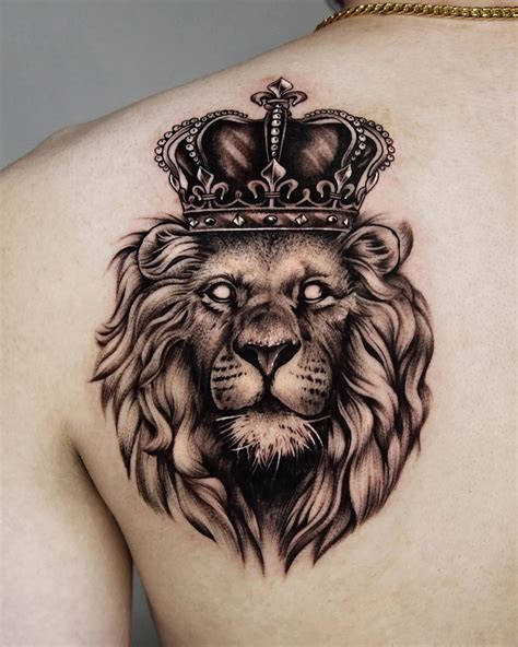 Lion Face Crown Tattoo Tattoos Designs