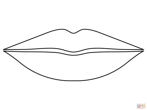 Lip Coloring Page Free Printable Coloring Pages