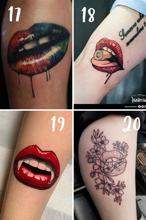 8 Unique Lip Tattoo Designs You'll Love