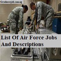 List Of Air Force Jobs And Descriptions Graduate Job Portal