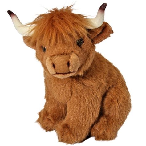 Living Nature Realistic Scottish Highland Cow Plush Soft Toy 17Cm An110 For Sale Online Ebay