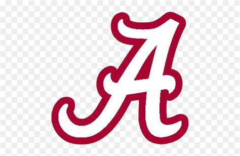 Logo University Of Alabama Crimson Tide White A Alabama Crimson Tide