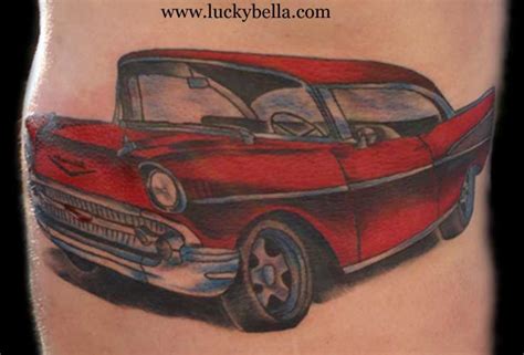 Looking For Unique Car Tattoos Tattoos 57 Chevy Cat Tattoo Chevy