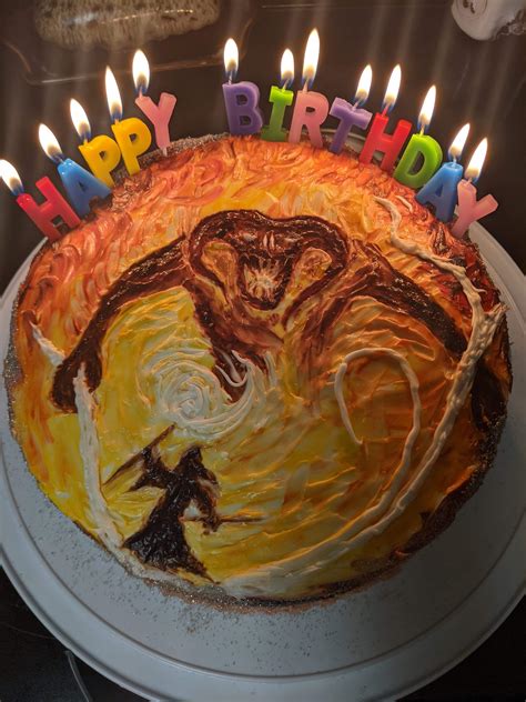 Lord Of The Rings Birthday Cake By My Brothers Girlfriend For His