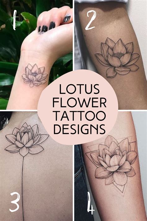 Lotus Flower Tattoo Ideas And Meaning