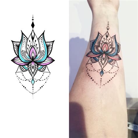 Lotus Mandala Tattoo Small