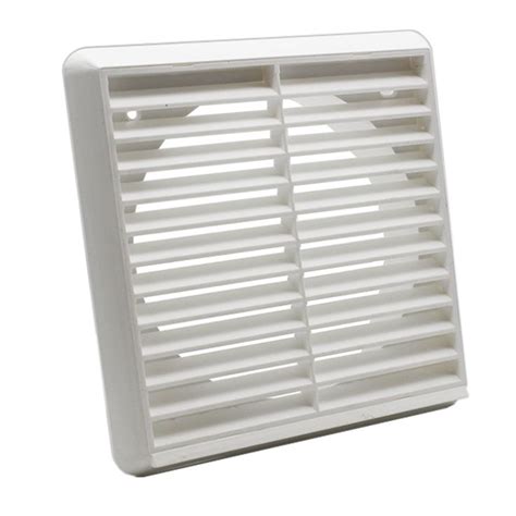 Louvred Grille 150Mm White External Wall Vent Cover Wall Vent Covers