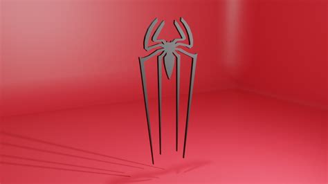 Low Poly Amazing Spiderman Logo 3D Model Cgtrader