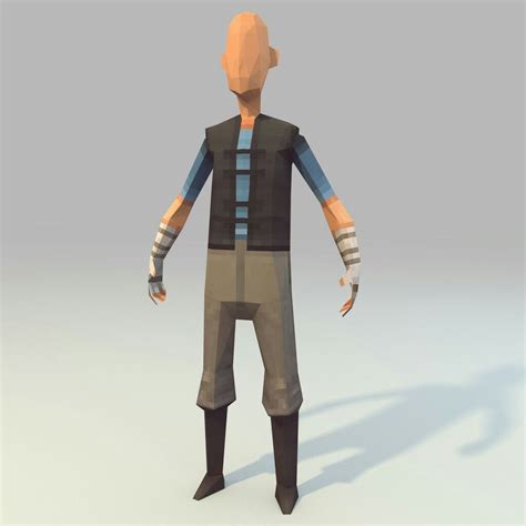 Low Poly Character Model Exclusiveaca