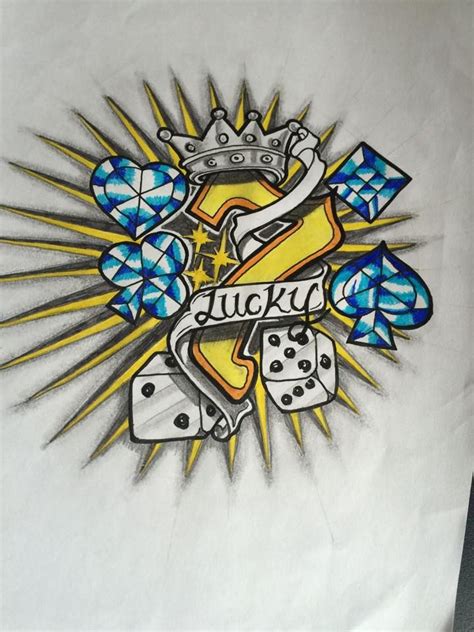 Lucky 7 Tattoo Design Lucky Tattoo 7 Tattoo Tattoo Designs