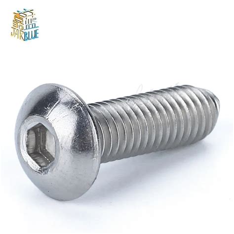 M6 Bolt A2 70 Button Head Socket Screw Bolt Sus304 Stainless Steel M6