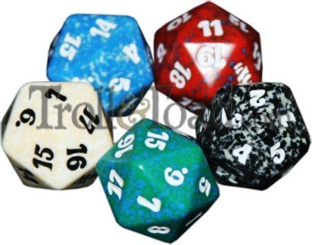 Magic 2011 M11 Set Of 5 Spindown Life Counter Dice Mtg